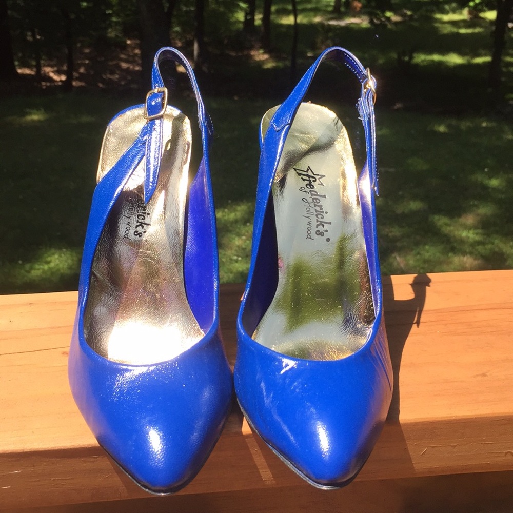 Fredericks of Hollywood Royal Blue Stiletto Heels